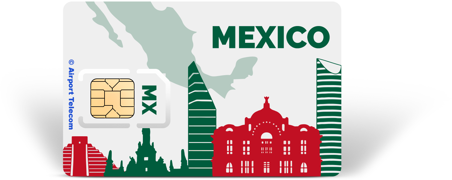 Carte SIM GSM Mexique pour appels et SMS comme au Mexique